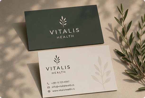 Vitalis Health business cards