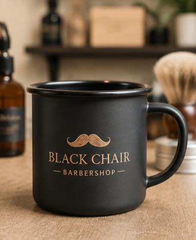 Black Chair Barbershop mug